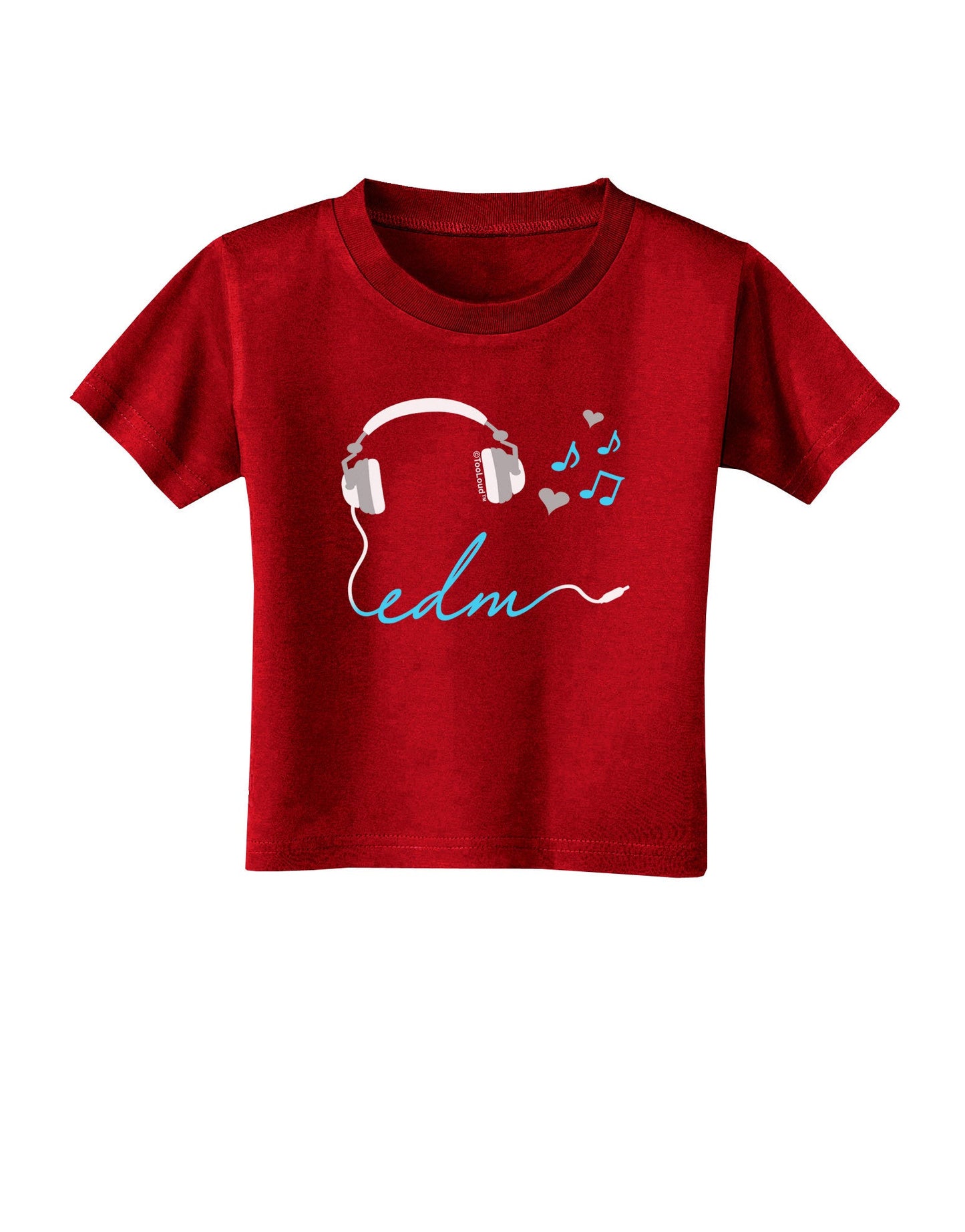 EDM Cord Blue Toddler T-Shirt Dark-Toddler T-Shirt-TooLoud-Red-2T-Davson Sales