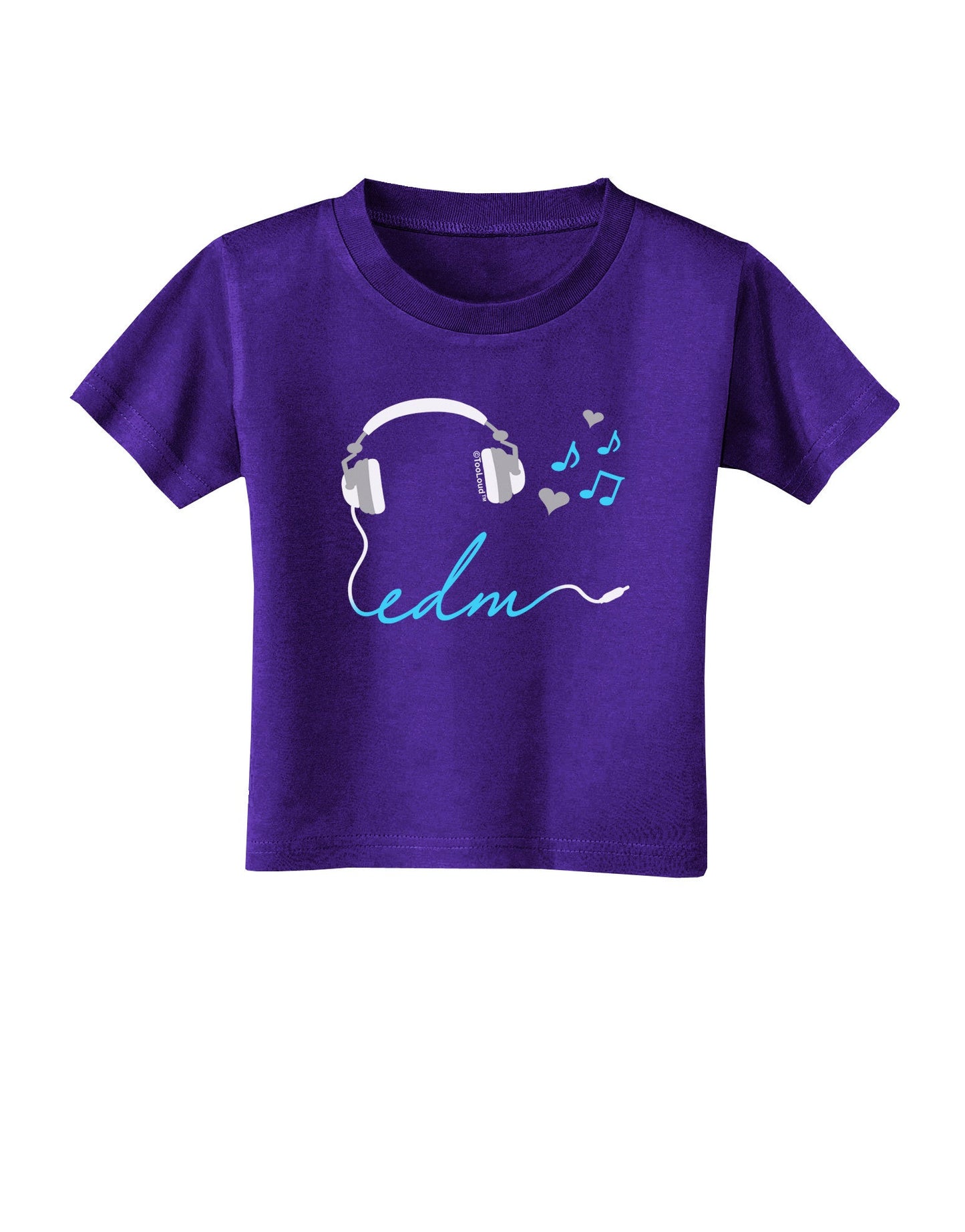 EDM Cord Blue Toddler T-Shirt Dark-Toddler T-Shirt-TooLoud-Purple-2T-Davson Sales