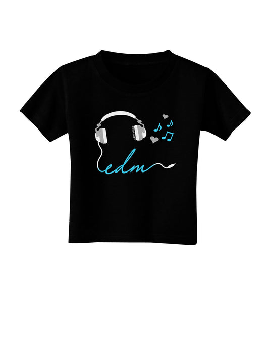 EDM Cord Blue Toddler T-Shirt Dark-Toddler T-Shirt-TooLoud-Black-2T-Davson Sales