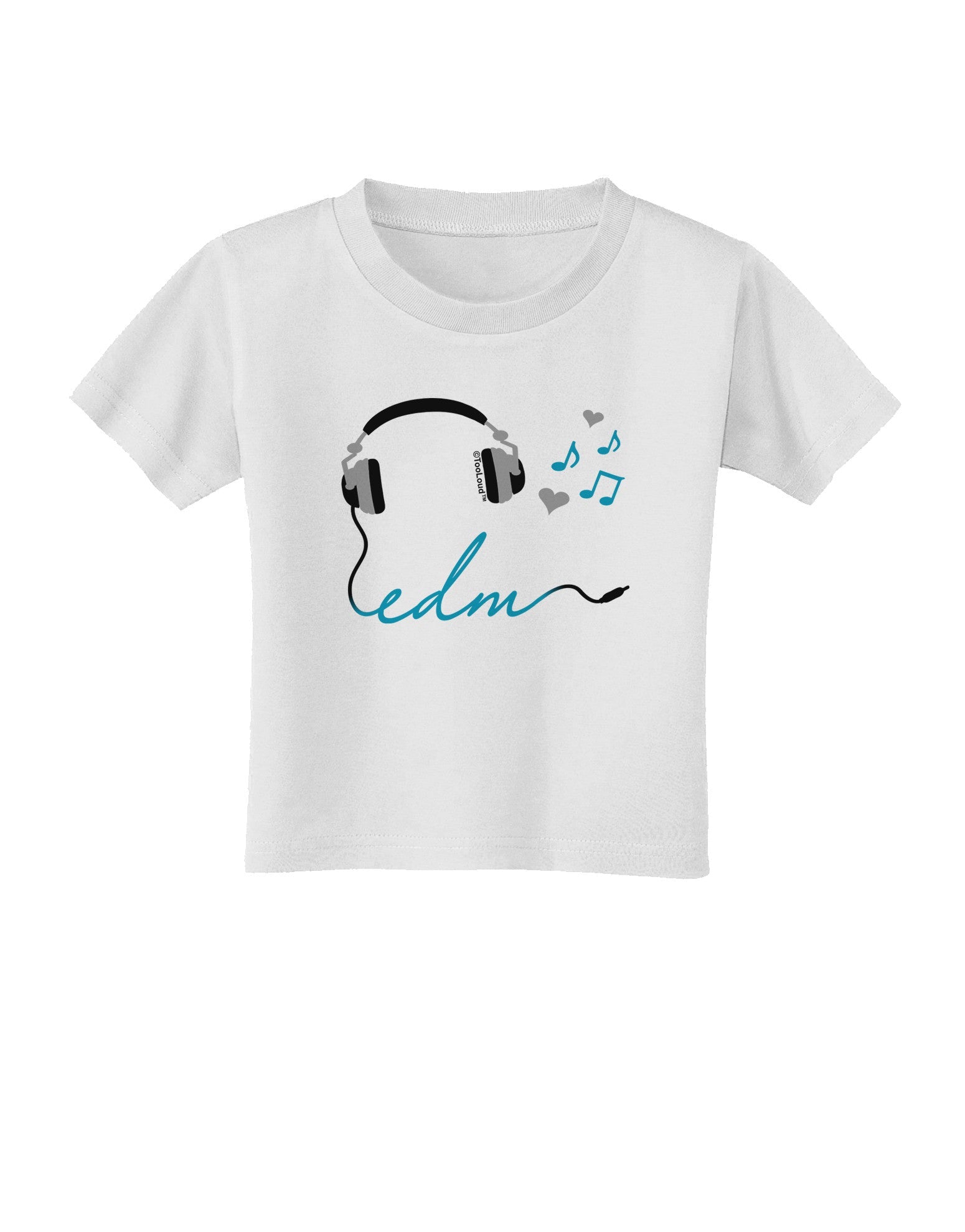 EDM Cord Blue Toddler T-Shirt-Toddler T-Shirt-TooLoud-White-2T-Davson Sales