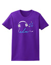 EDM Cord Blue Womens Dark T-Shirt-TooLoud-Purple-X-Small-Davson Sales