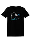 EDM Cord Blue Womens Dark T-Shirt-TooLoud-Black-X-Small-Davson Sales