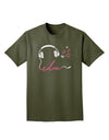 EDM Cord Pink Adult Dark T-Shirt-Mens T-Shirt-TooLoud-Military-Green-Small-Davson Sales