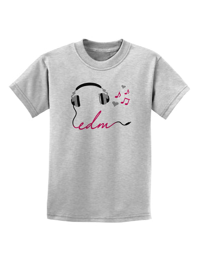 EDM Cord Pink Childrens T-Shirt-Childrens T-Shirt-TooLoud-AshGray-X-Small-Davson Sales