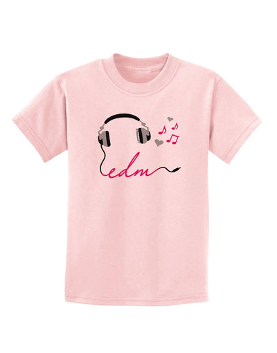 EDM Cord Pink Childrens T-Shirt-Childrens T-Shirt-TooLoud-PalePink-X-Small-Davson Sales