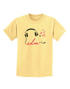 EDM Cord Pink Childrens T-Shirt-Childrens T-Shirt-TooLoud-Daffodil-Yellow-X-Small-Davson Sales