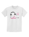 EDM Cord Pink Childrens T-Shirt-Childrens T-Shirt-TooLoud-White-X-Small-Davson Sales