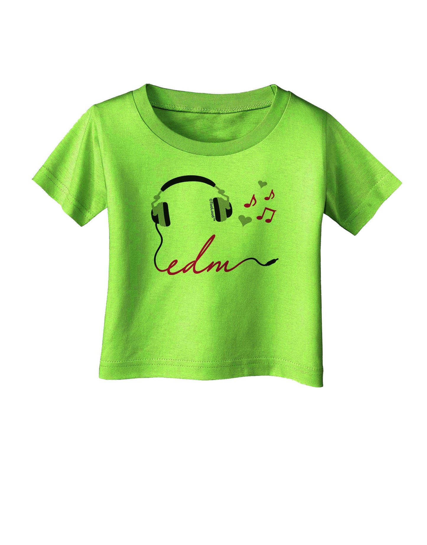 EDM Cord Pink Infant T-Shirt-Infant T-Shirt-TooLoud-Lime-Green-06-Months-Davson Sales