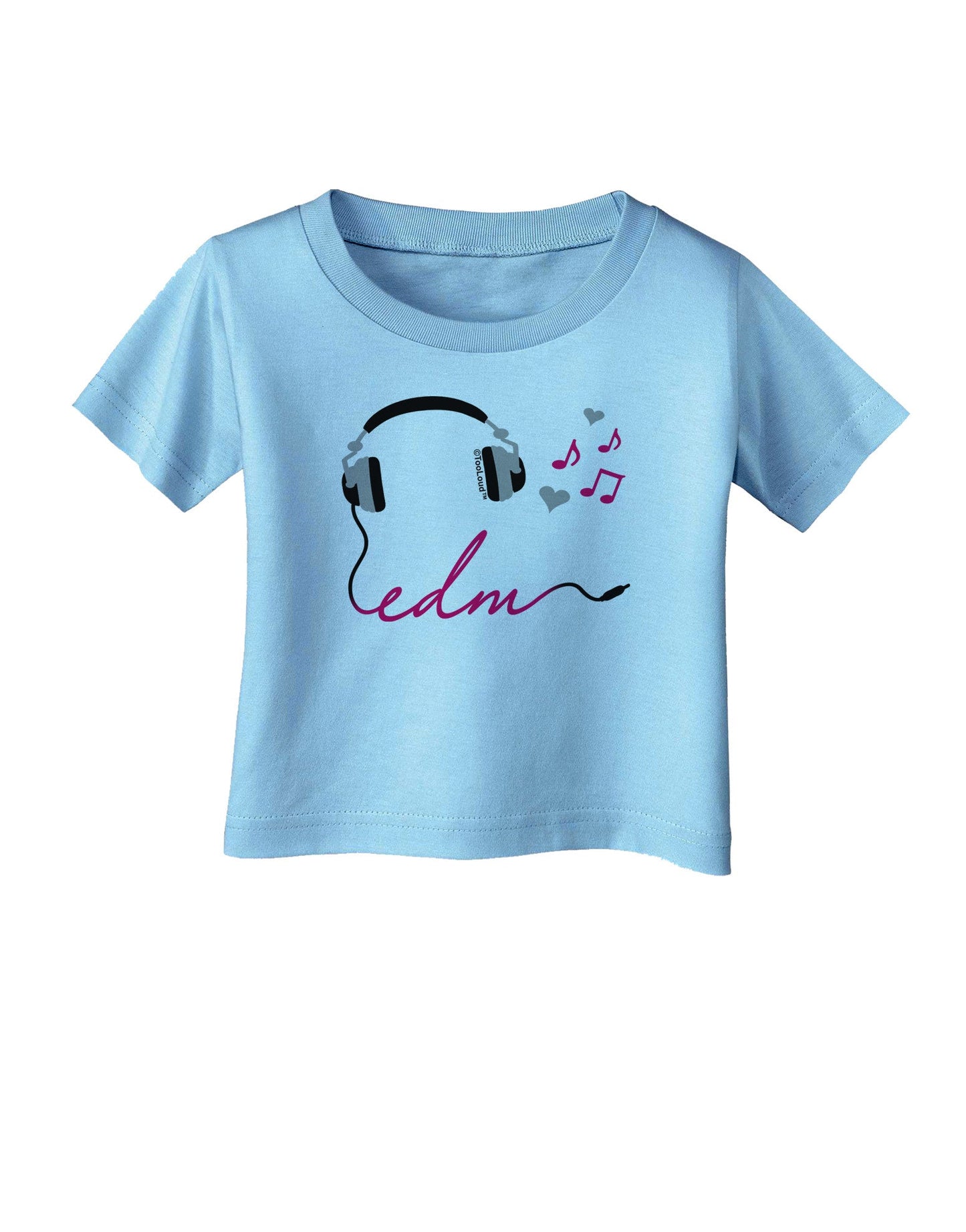 EDM Cord Pink Infant T-Shirt-Infant T-Shirt-TooLoud-Aquatic-Blue-06-Months-Davson Sales
