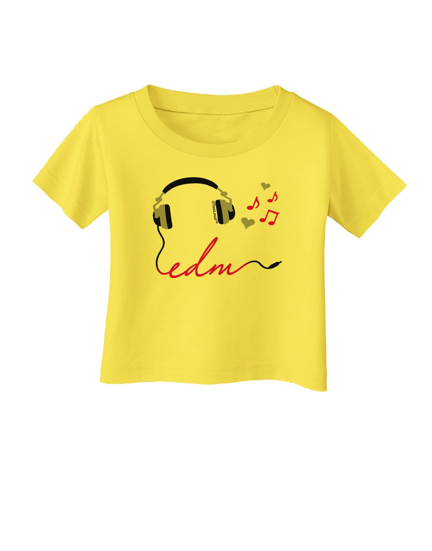 EDM Cord Pink Infant T-Shirt-Infant T-Shirt-TooLoud-Yellow-06-Months-Davson Sales