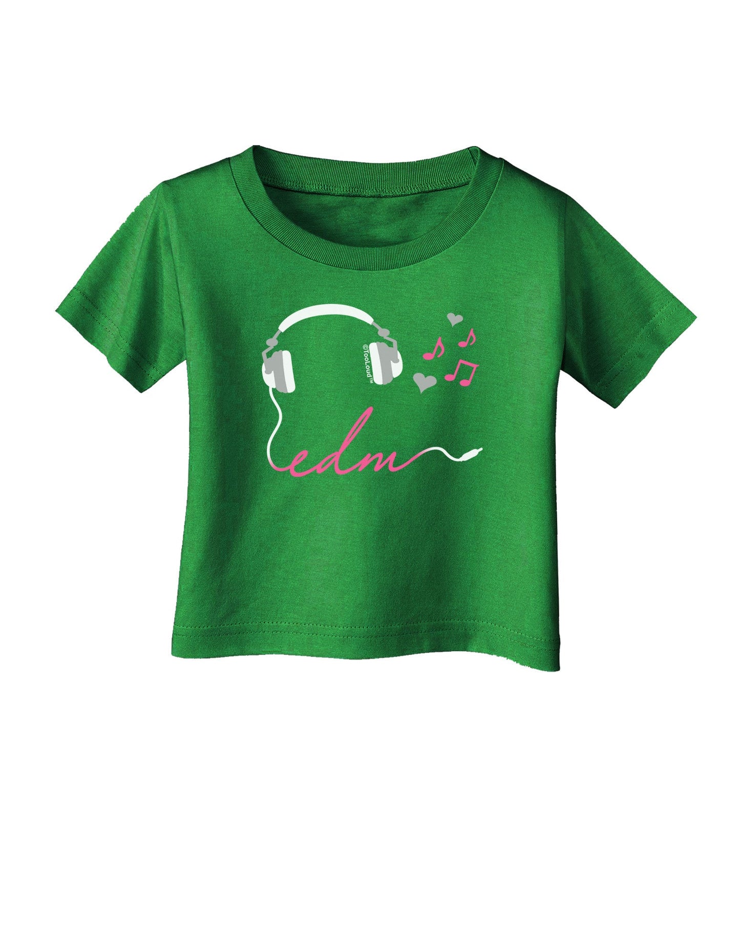 EDM Cord Pink Infant T-Shirt Dark-Infant T-Shirt-TooLoud-Clover-Green-06-Months-Davson Sales