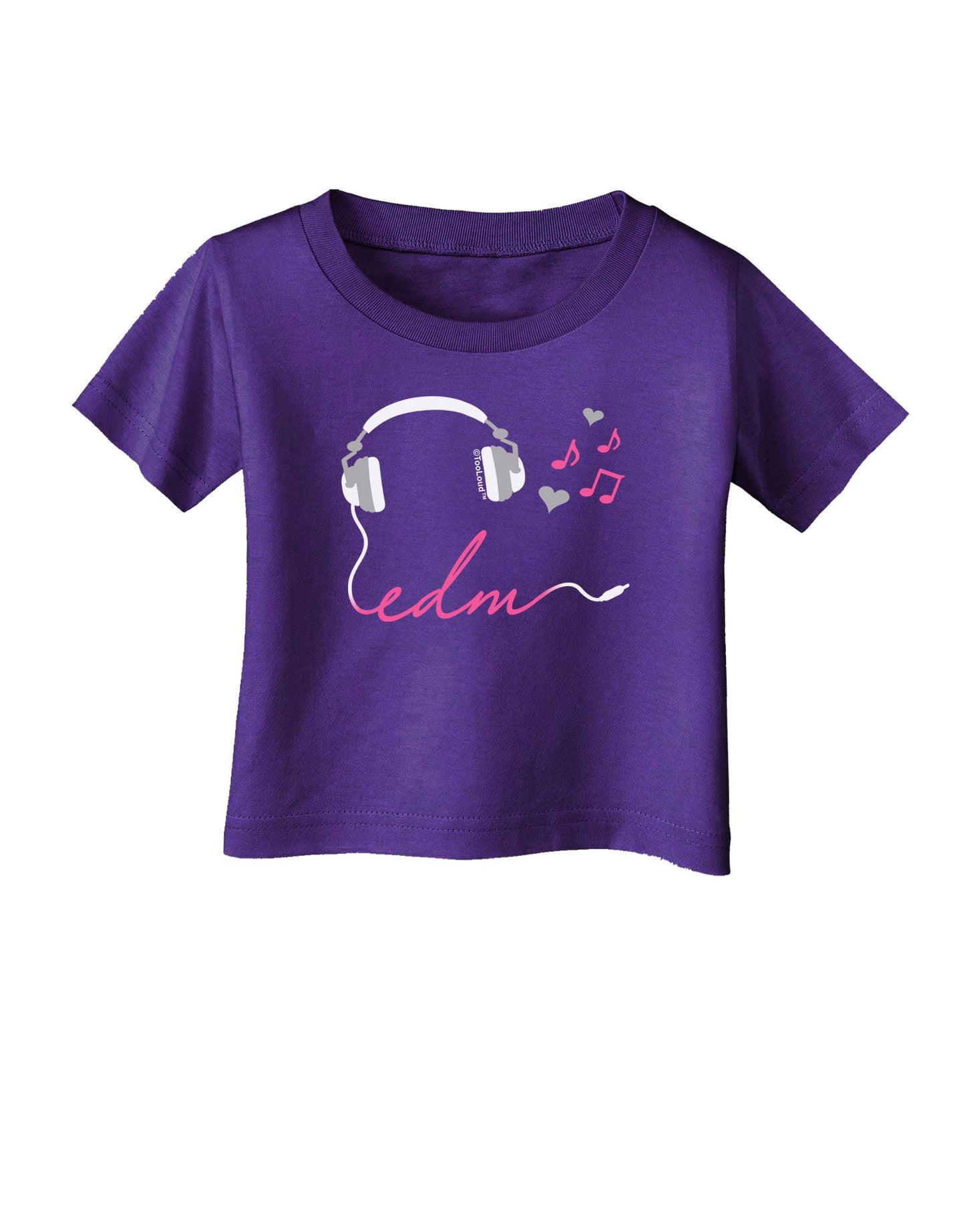 EDM Cord Pink Infant T-Shirt Dark-Infant T-Shirt-TooLoud-Purple-06-Months-Davson Sales