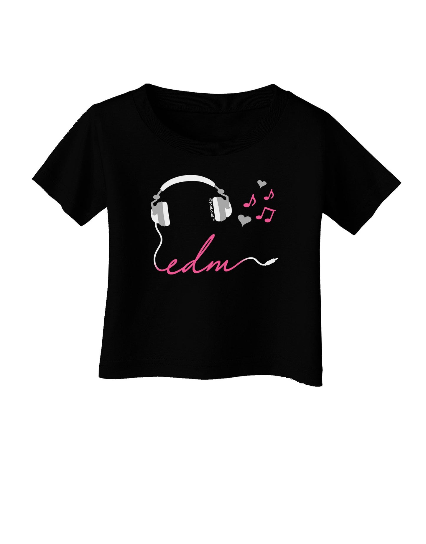 EDM Cord Pink Infant T-Shirt Dark-Infant T-Shirt-TooLoud-Black-06-Months-Davson Sales