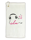 EDM Cord Pink Micro Terry Gromet Golf Towel 16 x 25 inch-Golf Towel-TooLoud-White-Davson Sales