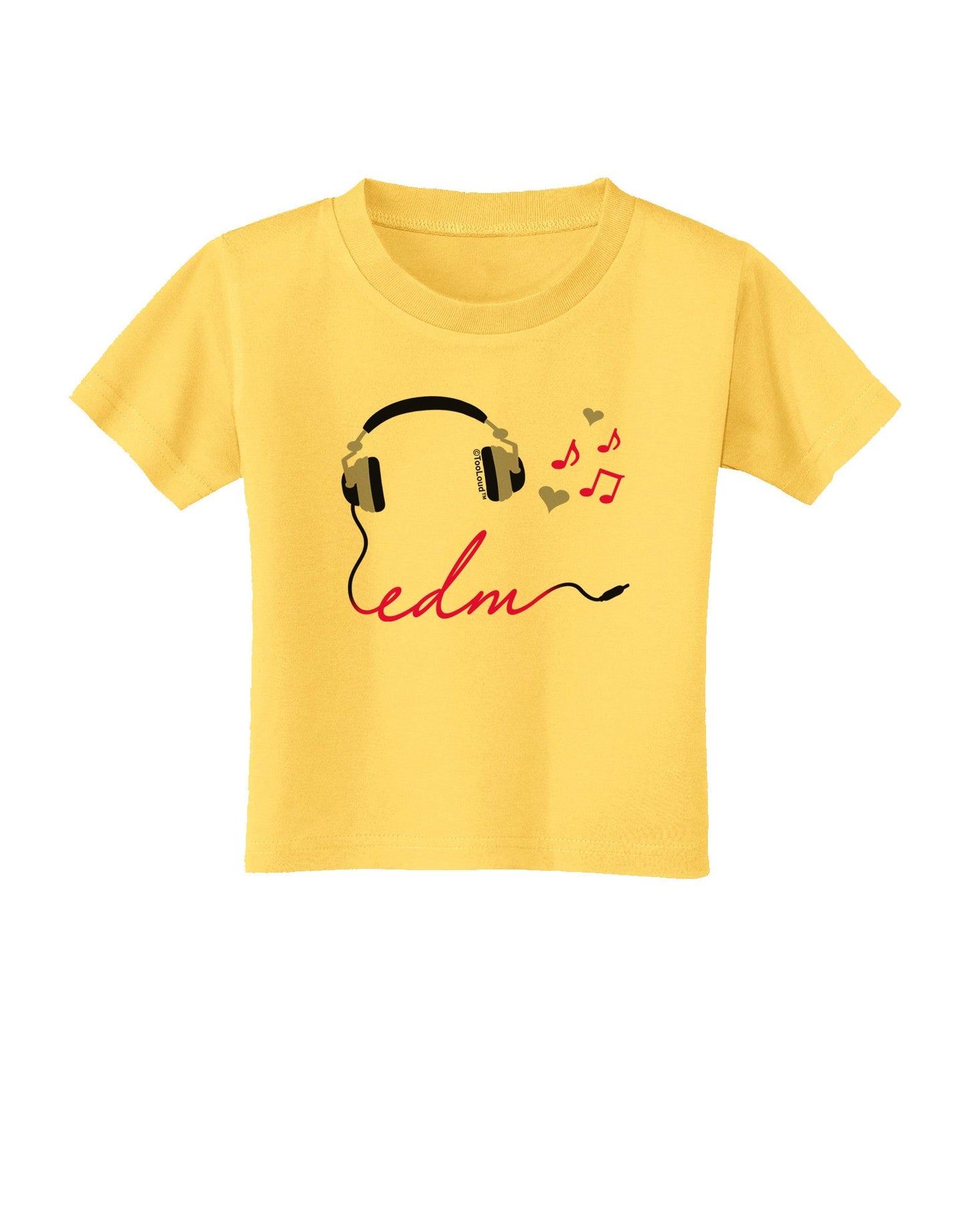 EDM Cord Pink Toddler T-Shirt-Toddler T-Shirt-TooLoud-Yellow-2T-Davson Sales