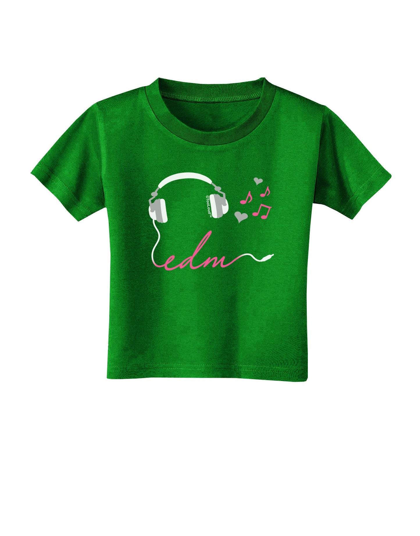 EDM Cord Pink Toddler T-Shirt Dark-Toddler T-Shirt-TooLoud-Clover-Green-2T-Davson Sales