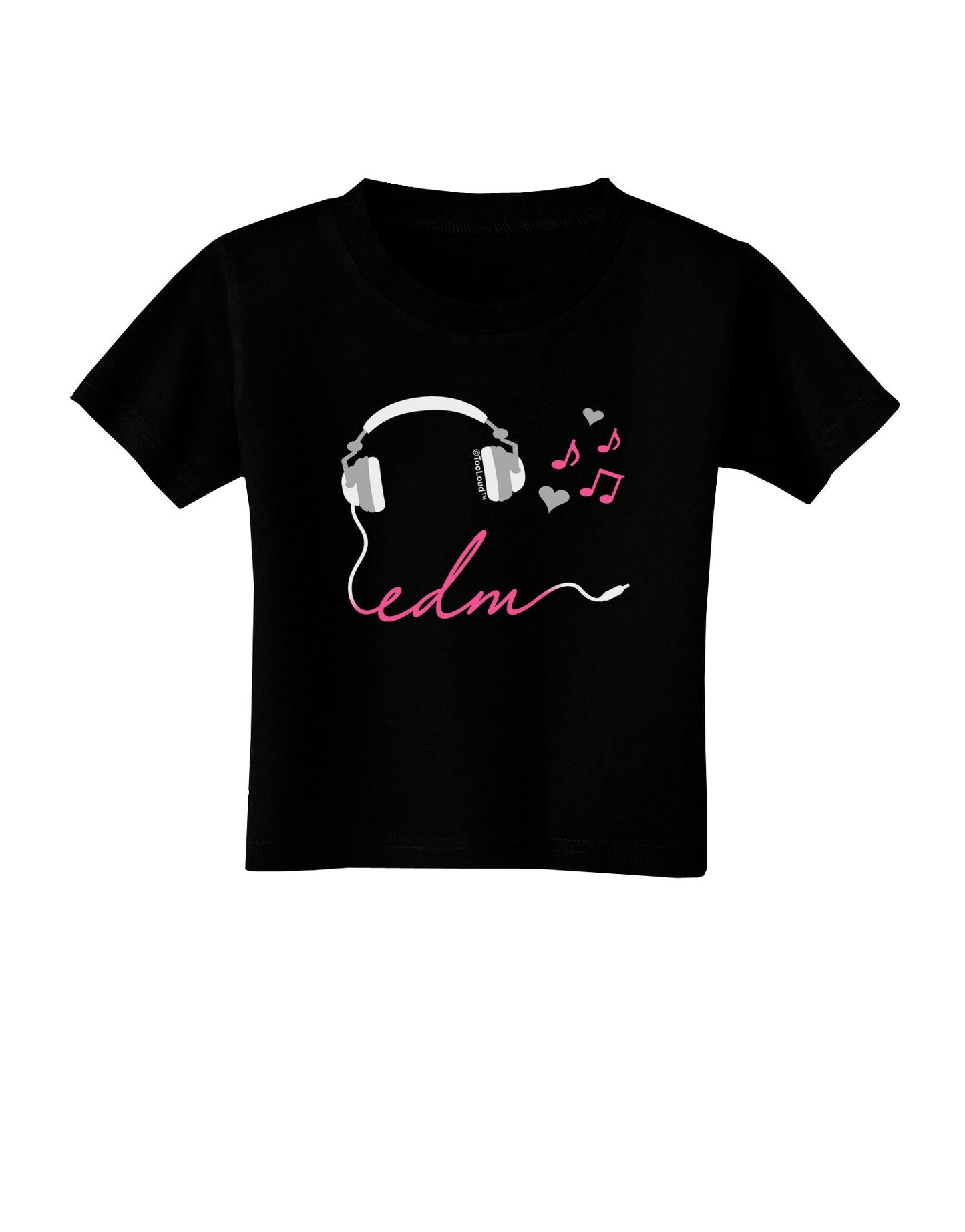 EDM Cord Pink Toddler T-Shirt Dark-Toddler T-Shirt-TooLoud-Black-2T-Davson Sales