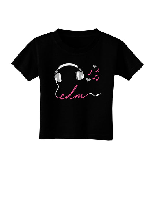 EDM Cord Pink Toddler T-Shirt Dark-Toddler T-Shirt-TooLoud-Black-2T-Davson Sales