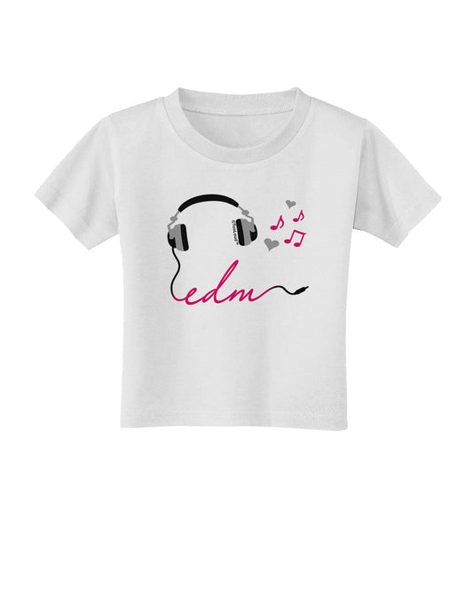 EDM Cord Pink Toddler T-Shirt-Toddler T-Shirt-TooLoud-White-2T-Davson Sales