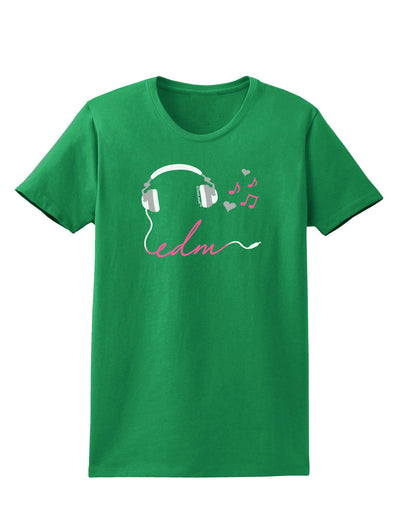 EDM Cord Pink Womens Dark T-Shirt-TooLoud-Kelly-Green-X-Small-Davson Sales