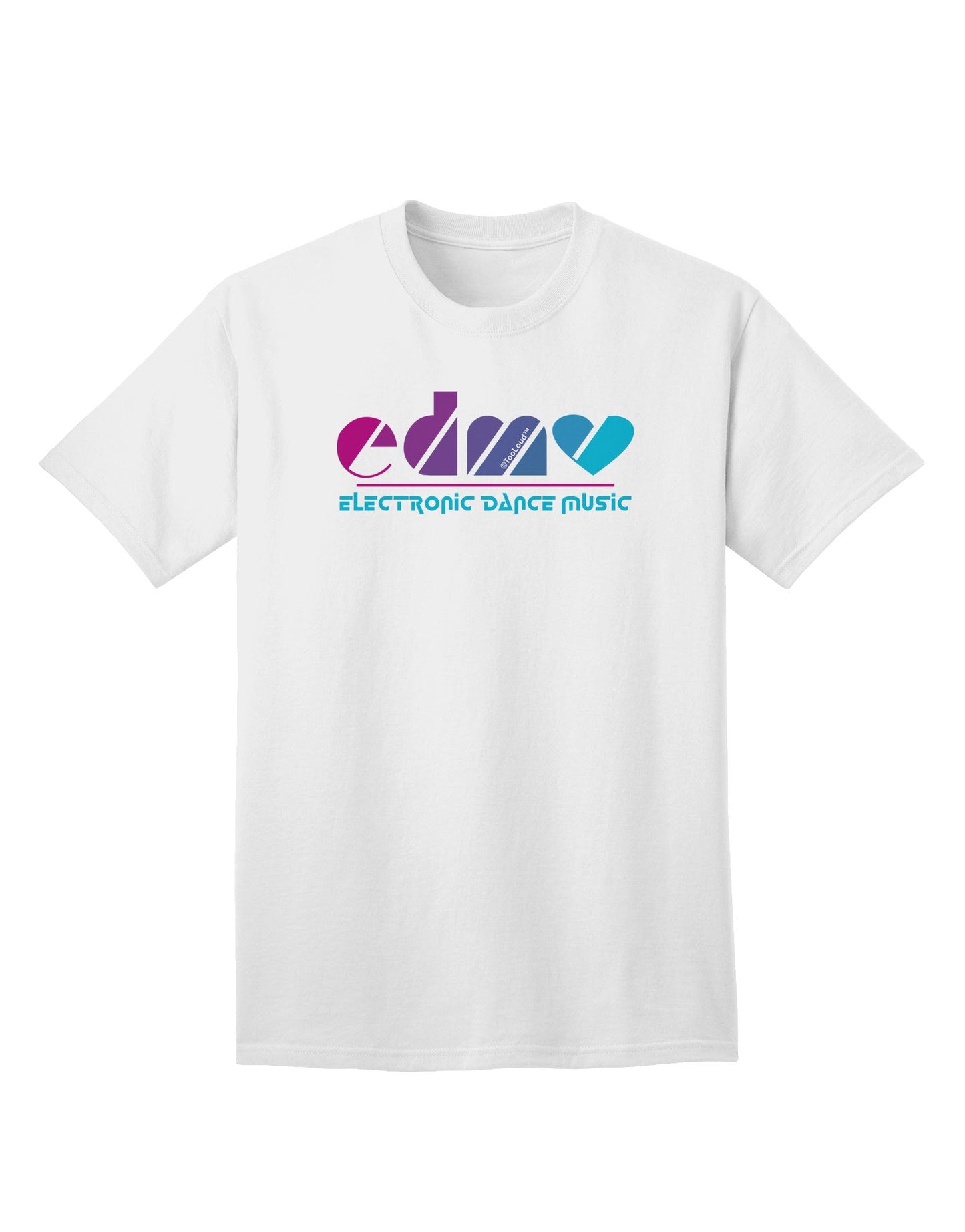 EDM Heart Adult T-Shirt-Mens T-Shirt-TooLoud-White-Small-Davson Sales