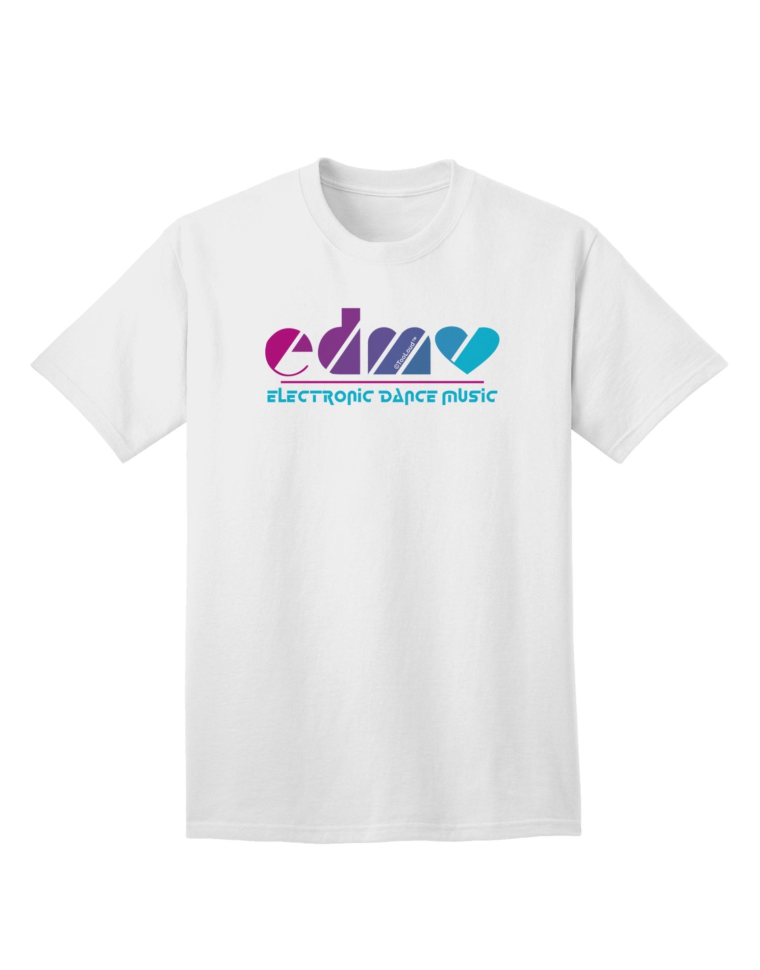 EDM Heart Adult T-Shirt-Mens T-Shirt-TooLoud-White-Small-Davson Sales