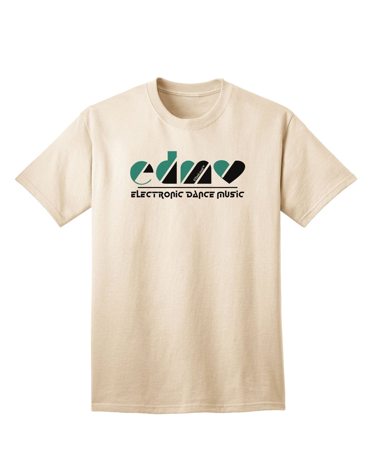 EDM Heart Black Adult T-Shirt-Mens T-Shirt-TooLoud-Natural-Small-Davson Sales