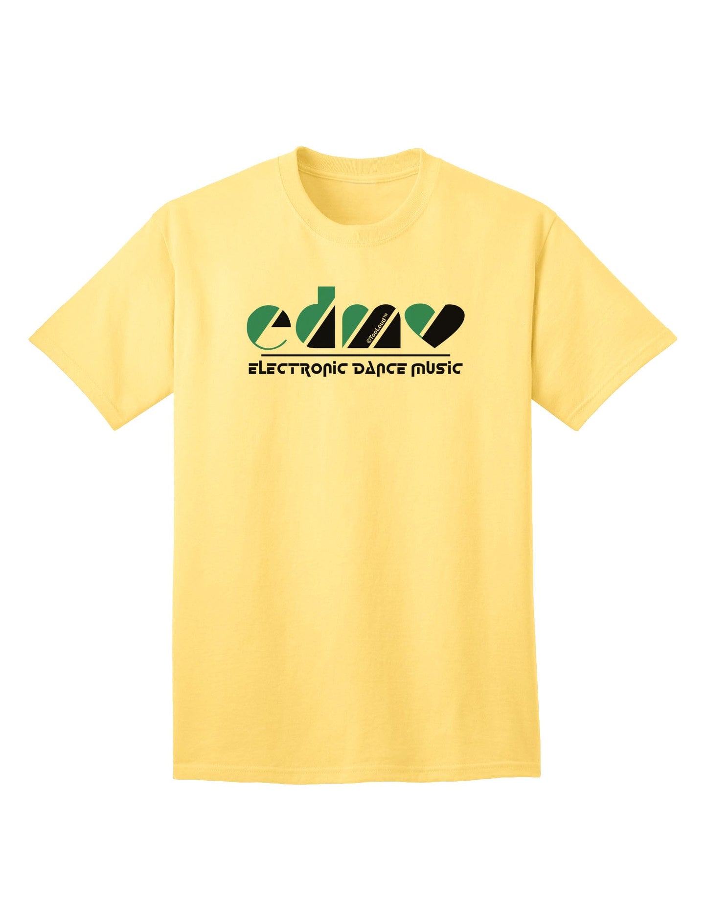EDM Heart Black Adult T-Shirt-Mens T-Shirt-TooLoud-Yellow-Small-Davson Sales