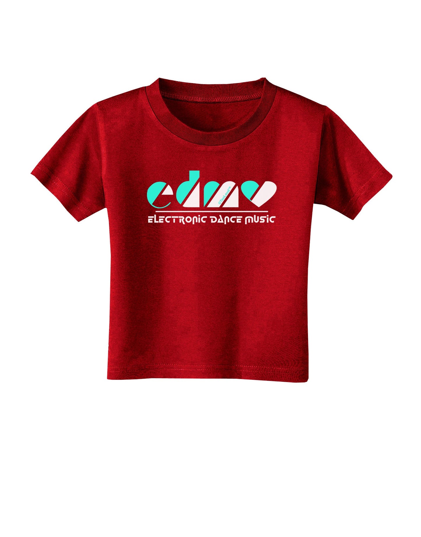 EDM Heart Black Toddler T-Shirt Dark-Toddler T-Shirt-TooLoud-Red-2T-Davson Sales