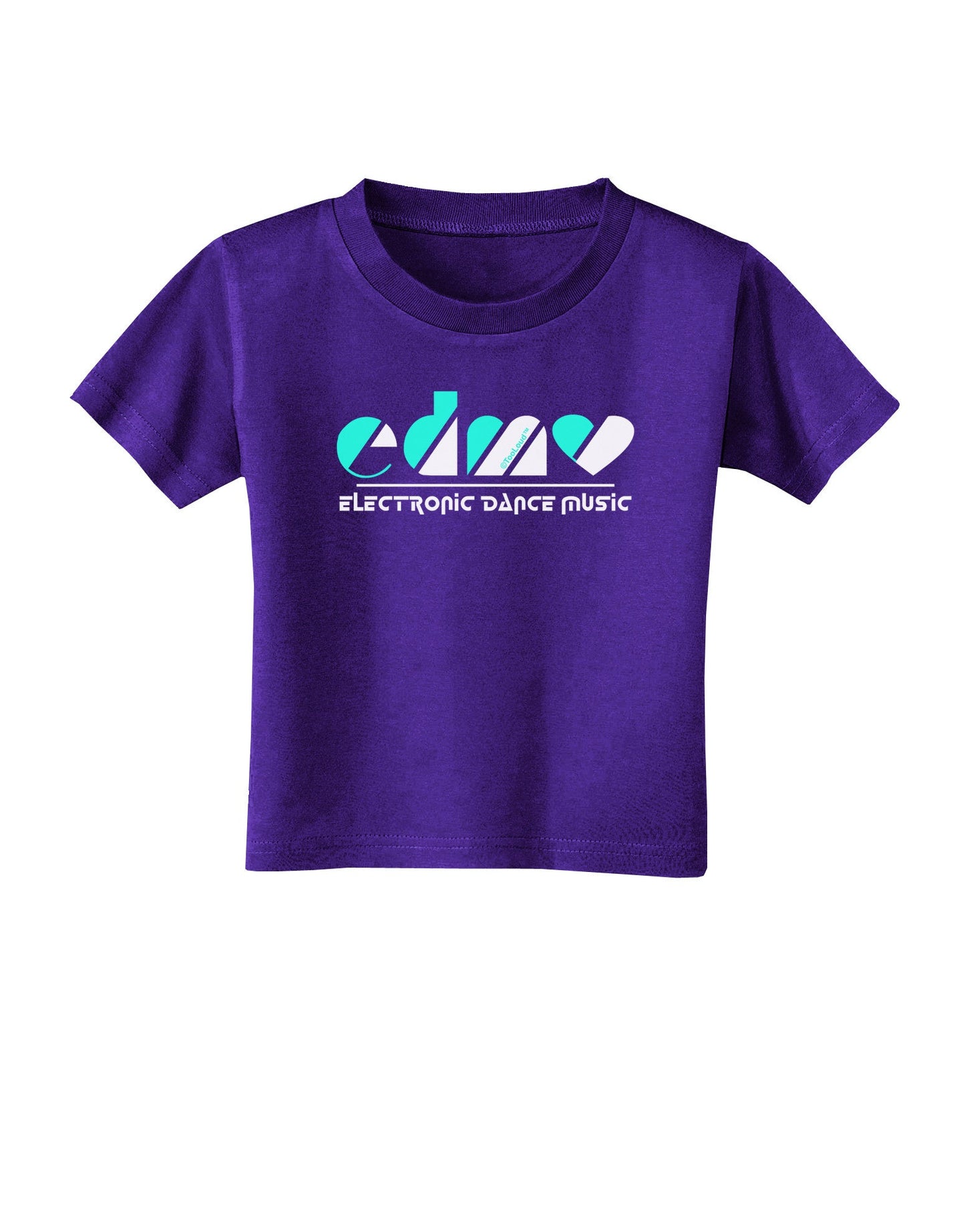EDM Heart Black Toddler T-Shirt Dark-Toddler T-Shirt-TooLoud-Purple-2T-Davson Sales