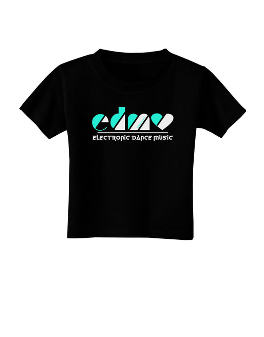 EDM Heart Black Toddler T-Shirt Dark-Toddler T-Shirt-TooLoud-Black-2T-Davson Sales