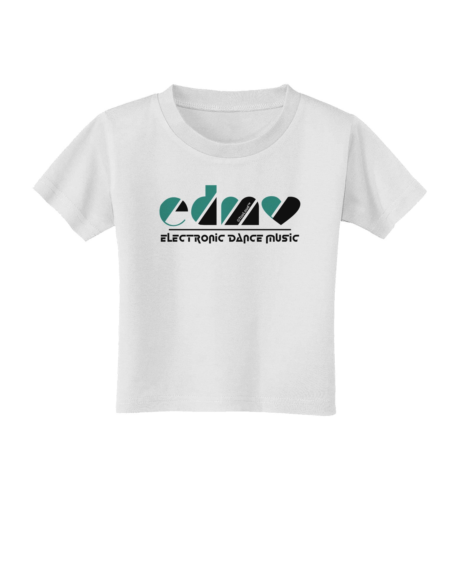 EDM Heart Black Toddler T-Shirt-Toddler T-Shirt-TooLoud-White-2T-Davson Sales
