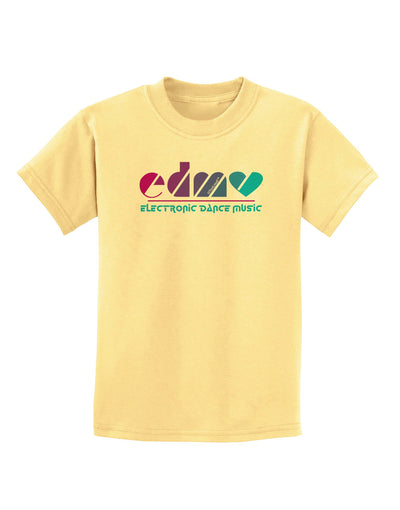 EDM Heart Childrens T-Shirt-Childrens T-Shirt-TooLoud-Daffodil-Yellow-X-Small-Davson Sales