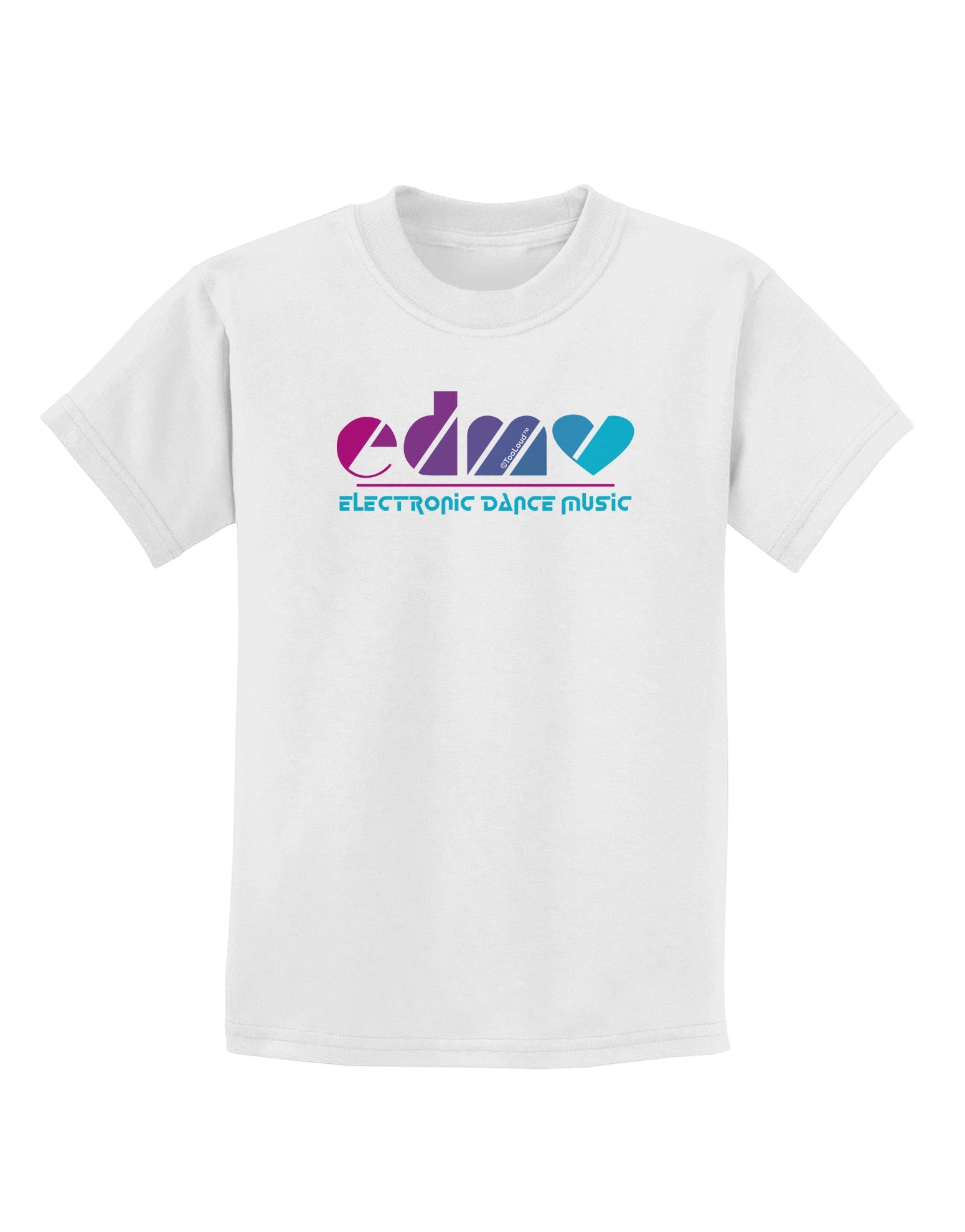 EDM Heart Childrens T-Shirt-Childrens T-Shirt-TooLoud-White-X-Small-Davson Sales