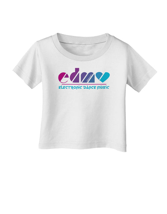 EDM Heart Infant T-Shirt-Infant T-Shirt-TooLoud-White-06-Months-Davson Sales
