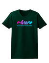 EDM Heart Womens Dark T-Shirt-TooLoud-Forest-Green-Small-Davson Sales