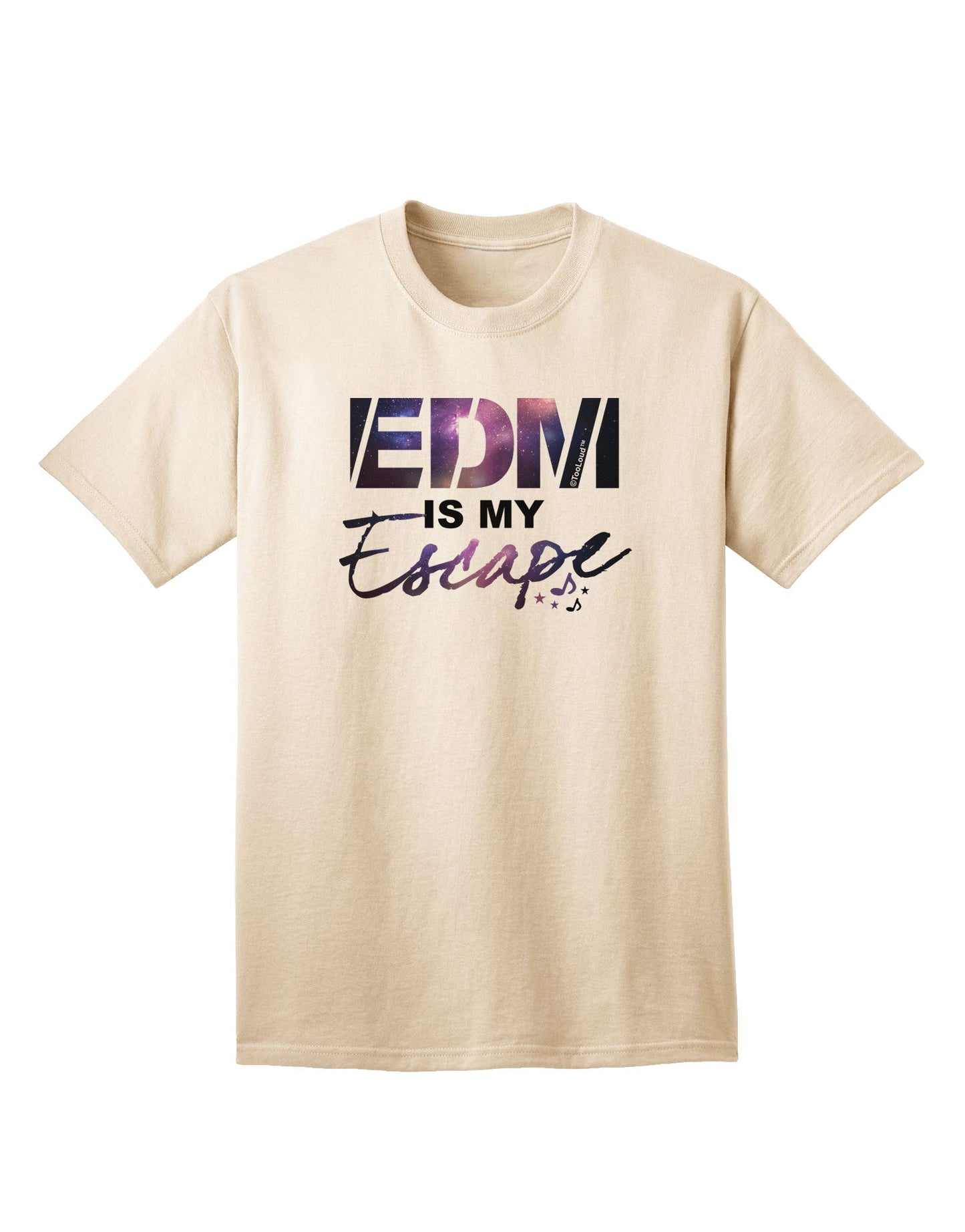 EDM Is My Escape Adult T-Shirt-Mens T-Shirt-TooLoud-Natural-Small-Davson Sales