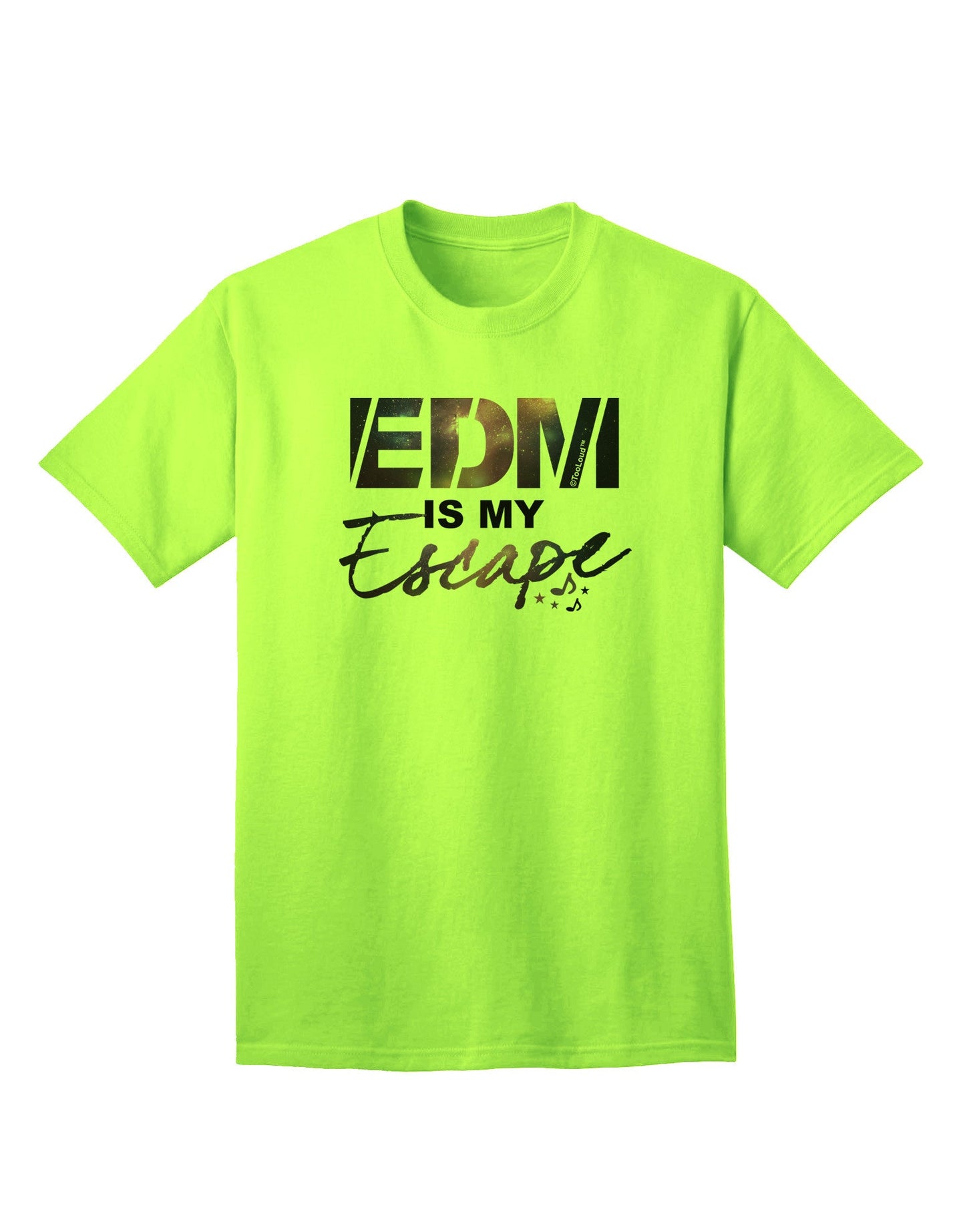 EDM Is My Escape Adult T-Shirt-Mens T-Shirt-TooLoud-Neon-Green-Small-Davson Sales