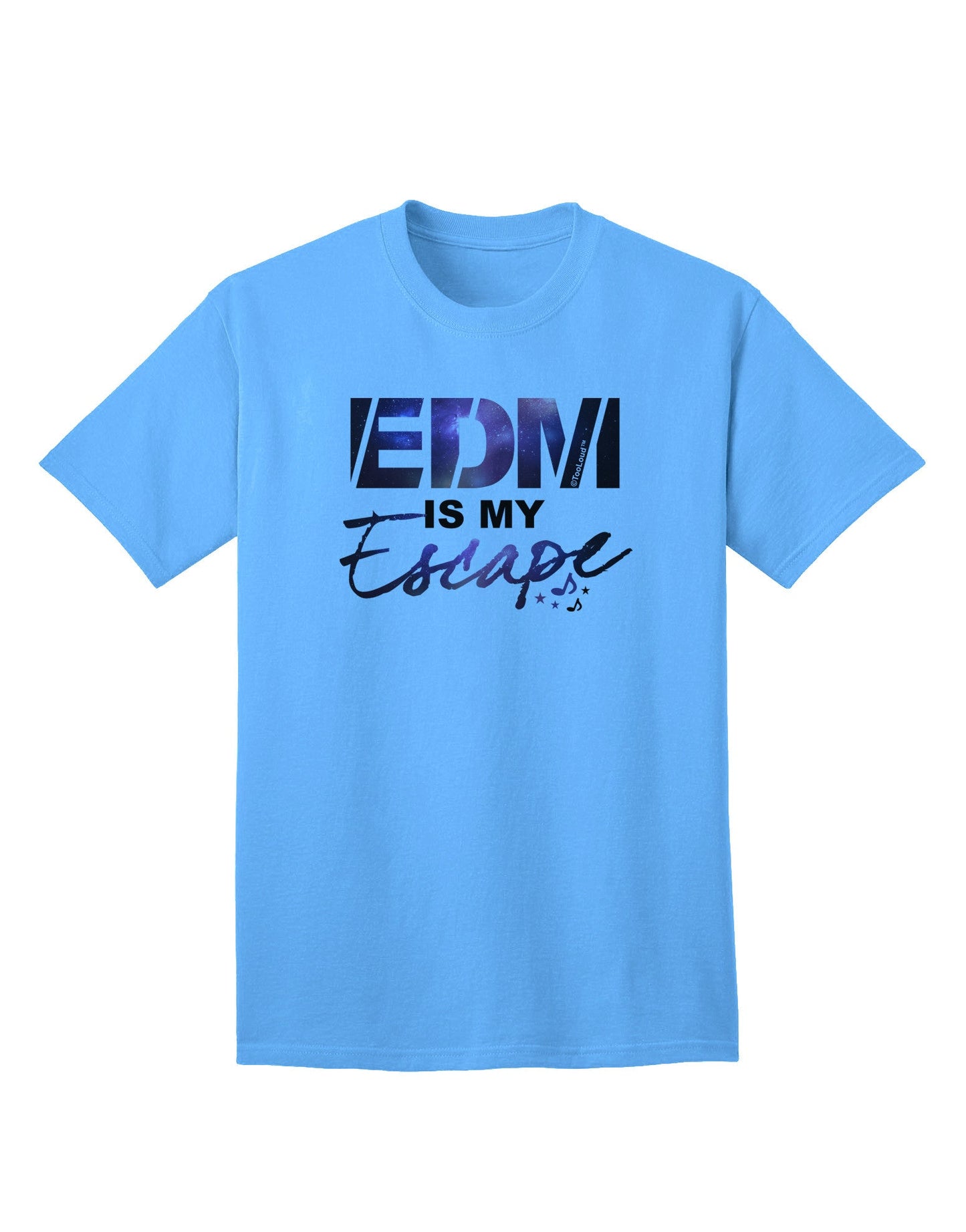 EDM Is My Escape Adult T-Shirt-Mens T-Shirt-TooLoud-Aquatic-Blue-Small-Davson Sales