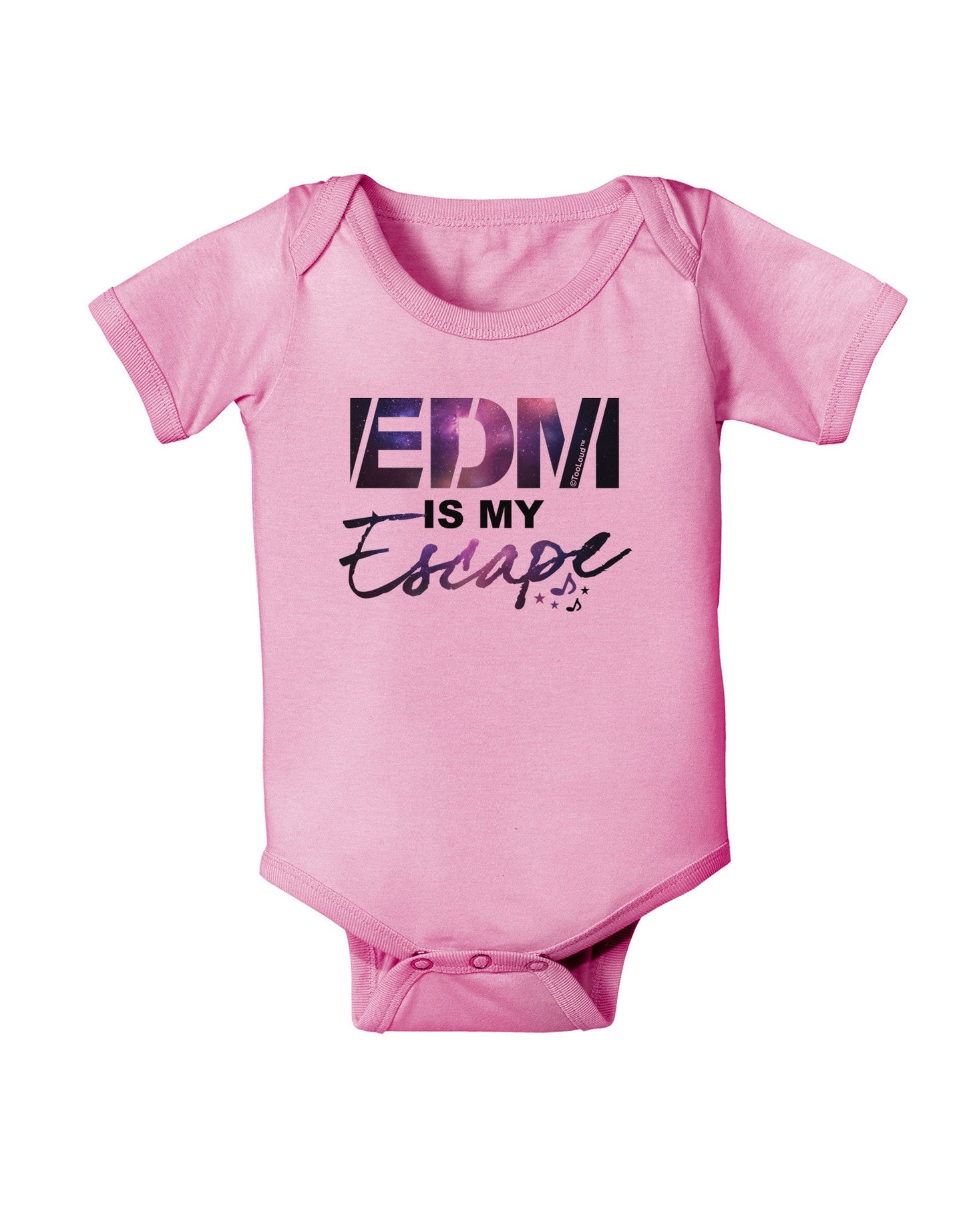 EDM Is My Escape Baby Romper Bodysuit-Baby Romper-TooLoud-Pink-06-Months-Davson Sales
