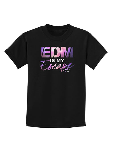EDM Is My Escape Childrens Dark T-Shirt-Childrens T-Shirt-TooLoud-Black-X-Small-Davson Sales