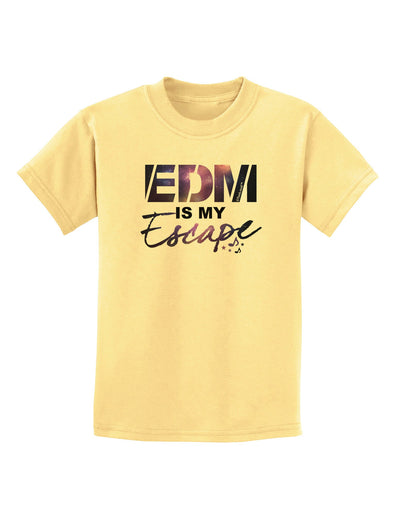 EDM Is My Escape Childrens T-Shirt-Childrens T-Shirt-TooLoud-Daffodil-Yellow-X-Small-Davson Sales