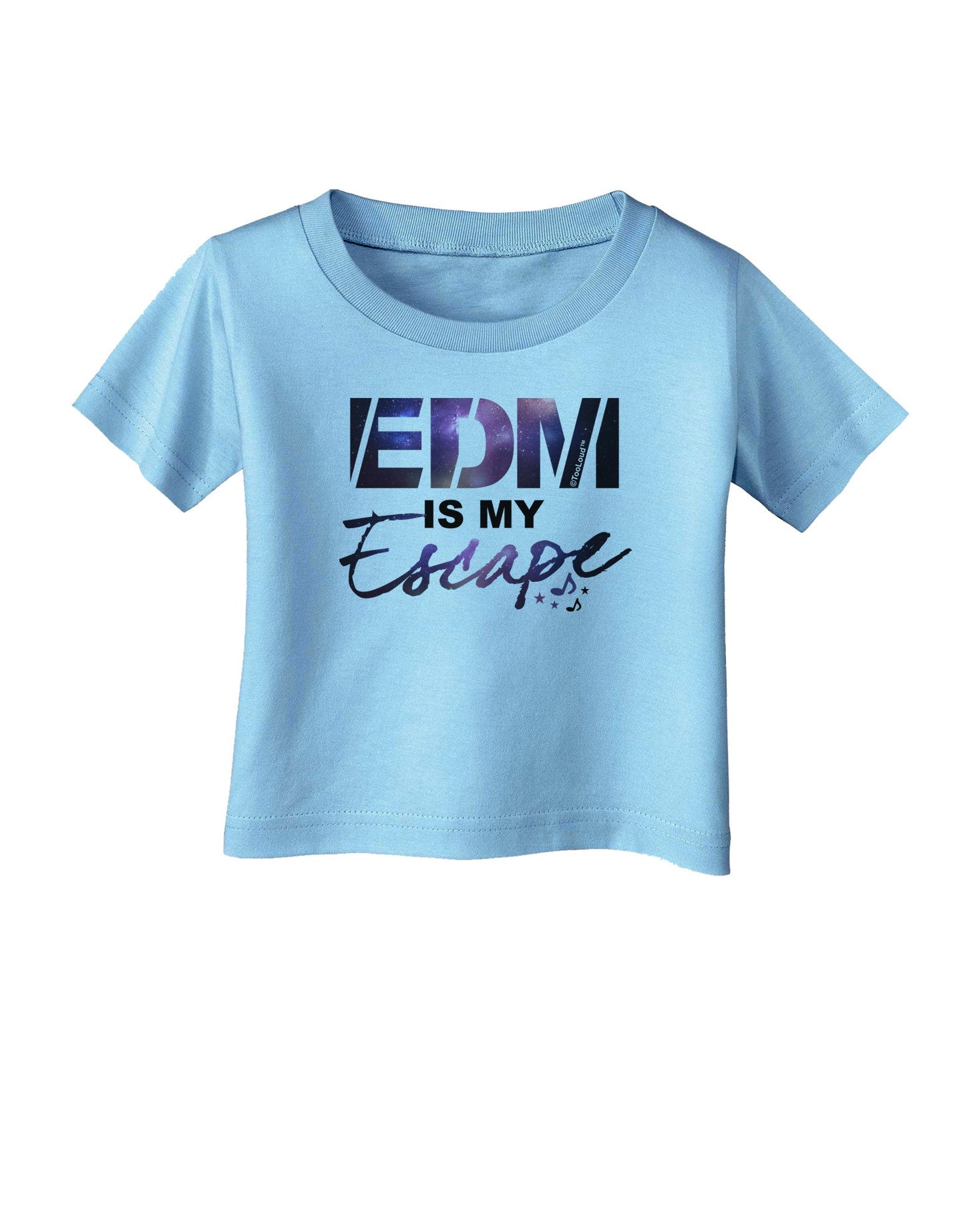 EDM Is My Escape Infant T-Shirt-Infant T-Shirt-TooLoud-Aquatic-Blue-06-Months-Davson Sales