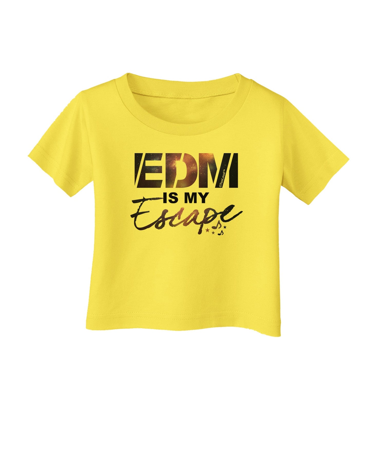 EDM Is My Escape Infant T-Shirt-Infant T-Shirt-TooLoud-Yellow-06-Months-Davson Sales