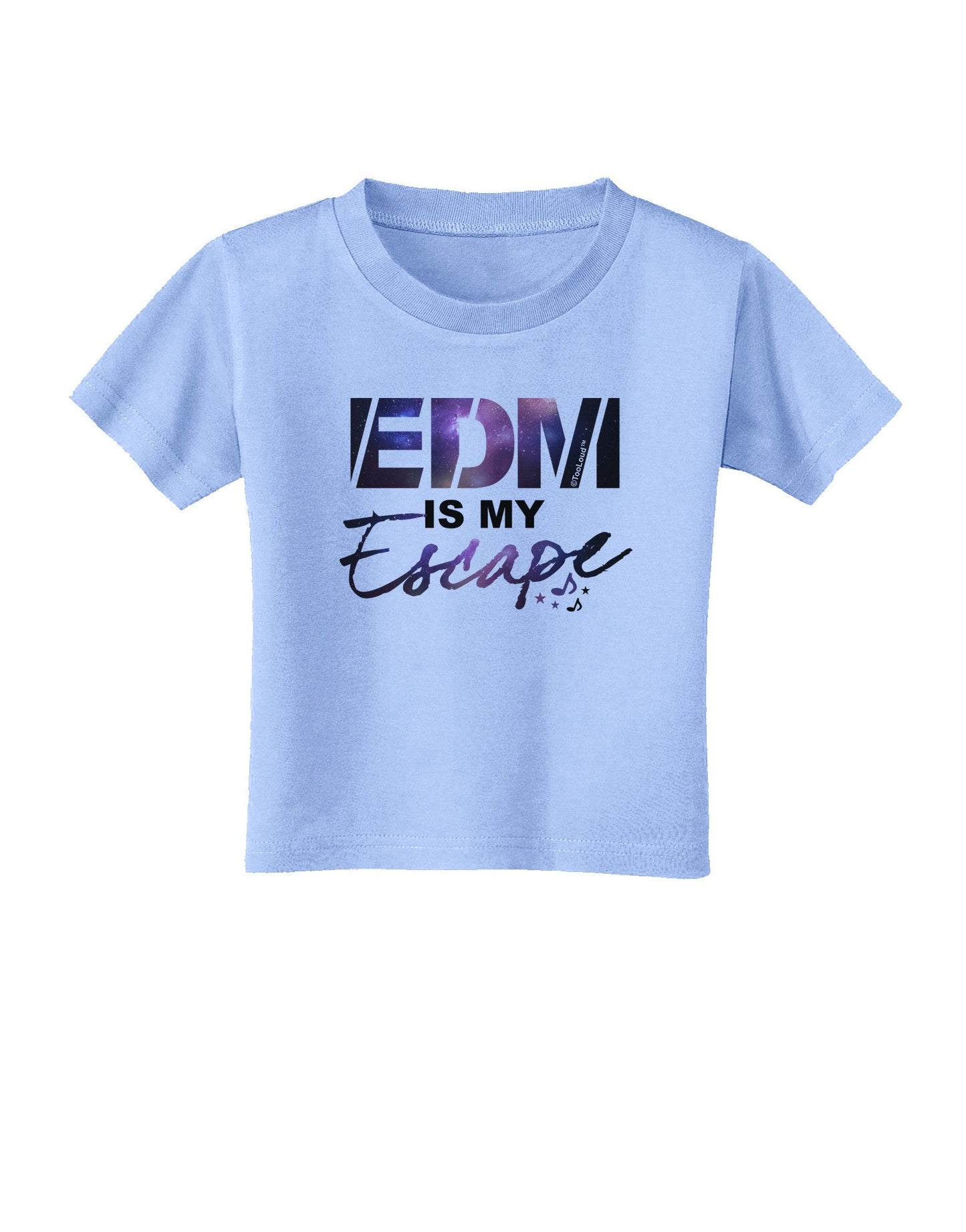 EDM Is My Escape Toddler T-Shirt-Toddler T-Shirt-TooLoud-Aquatic-Blue-2T-Davson Sales