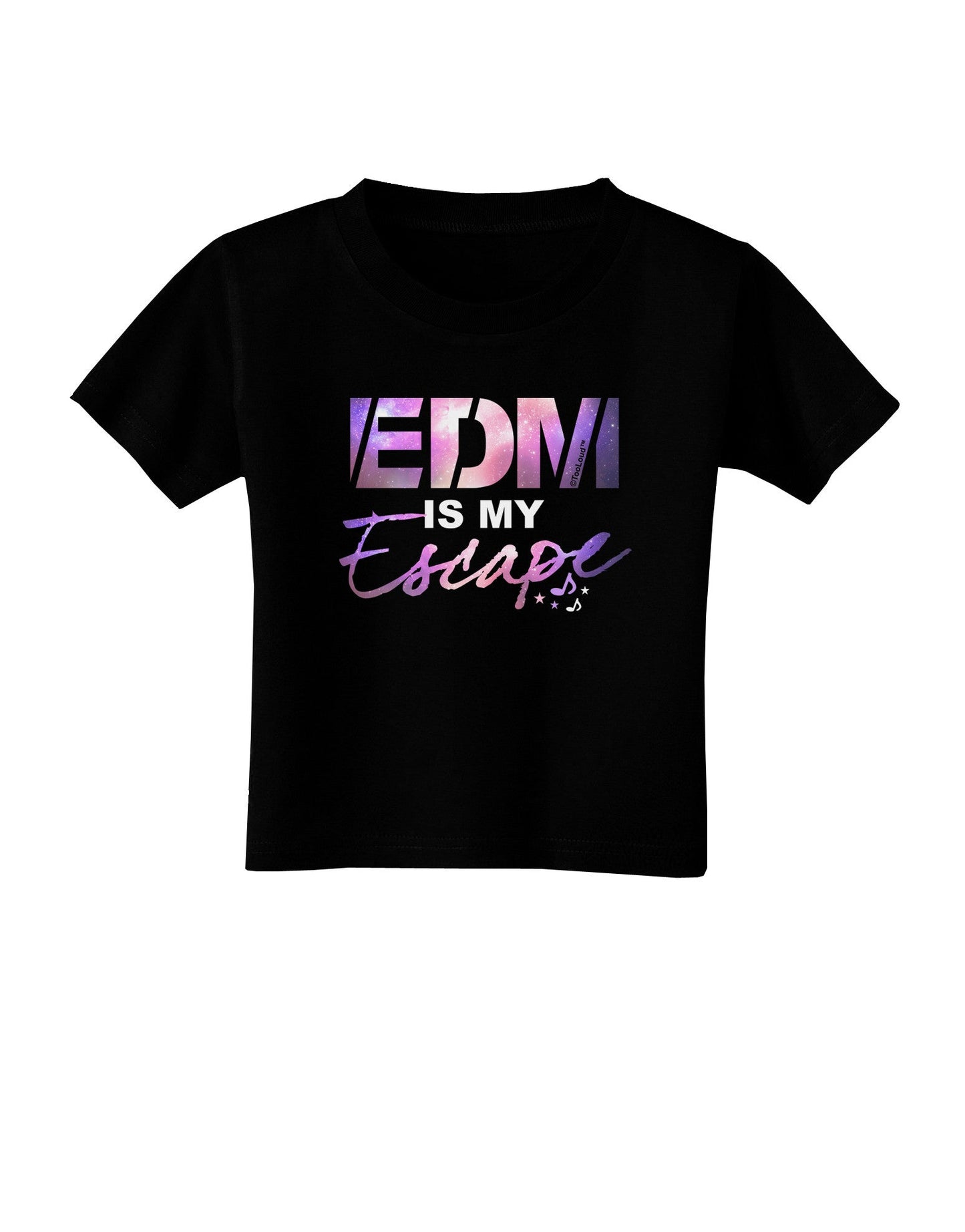 EDM Is My Escape Toddler T-Shirt Dark-Toddler T-Shirt-TooLoud-Black-2T-Davson Sales