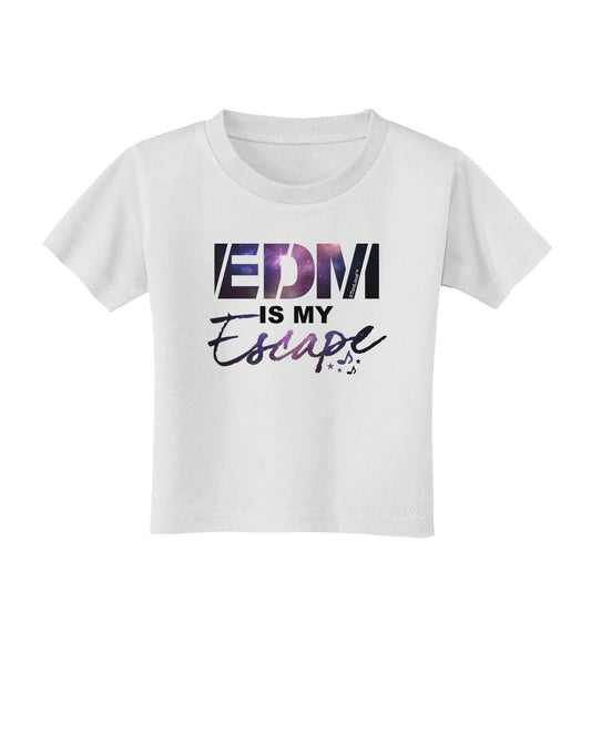EDM Is My Escape Toddler T-Shirt-Toddler T-Shirt-TooLoud-White-2T-Davson Sales