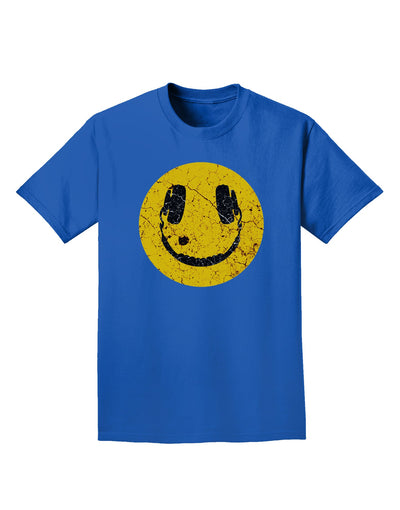 EDM Smiley Face Adult Dark T-Shirt by TooLoud-Mens T-Shirt-TooLoud-Royal-Blue-Small-Davson Sales