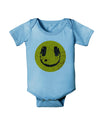 EDM Smiley Face Baby Romper Bodysuit by TooLoud-TooLoud-LightBlue-06-Months-Davson Sales