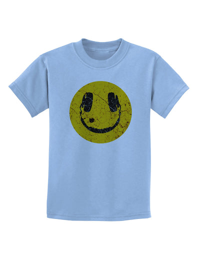 EDM Smiley Face Childrens T-Shirt by TooLoud-TooLoud-Light-Blue-X-Small-Davson Sales